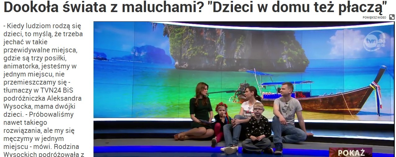 TVN24 bis, Dookoła świata z maluchami